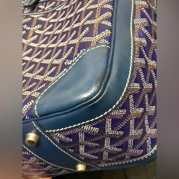 Goyard Blue Ambassade briefcase - Picture 12 of 16